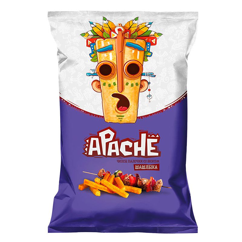 Chips Apache sticks with barbecue flavor 40g