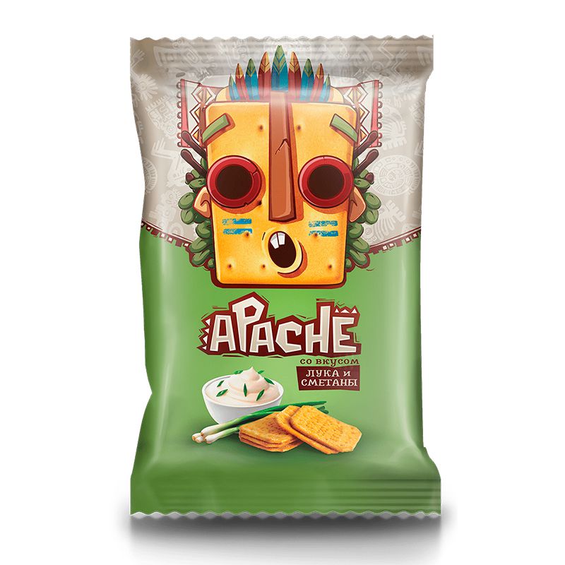 Crackers Apache sour cream flavor 35g