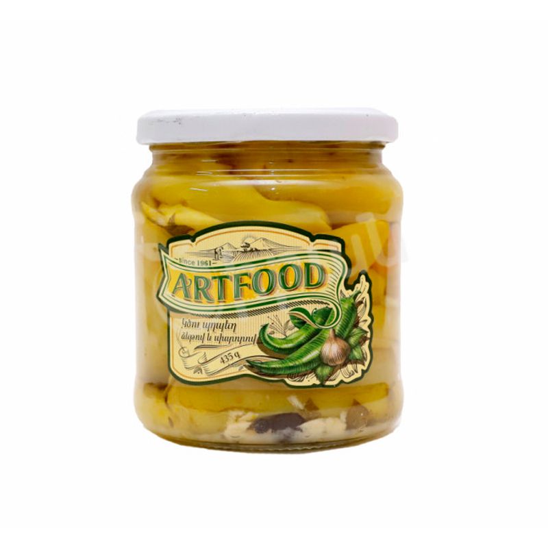 Hot pepper with oil and garlic Artfood 435g