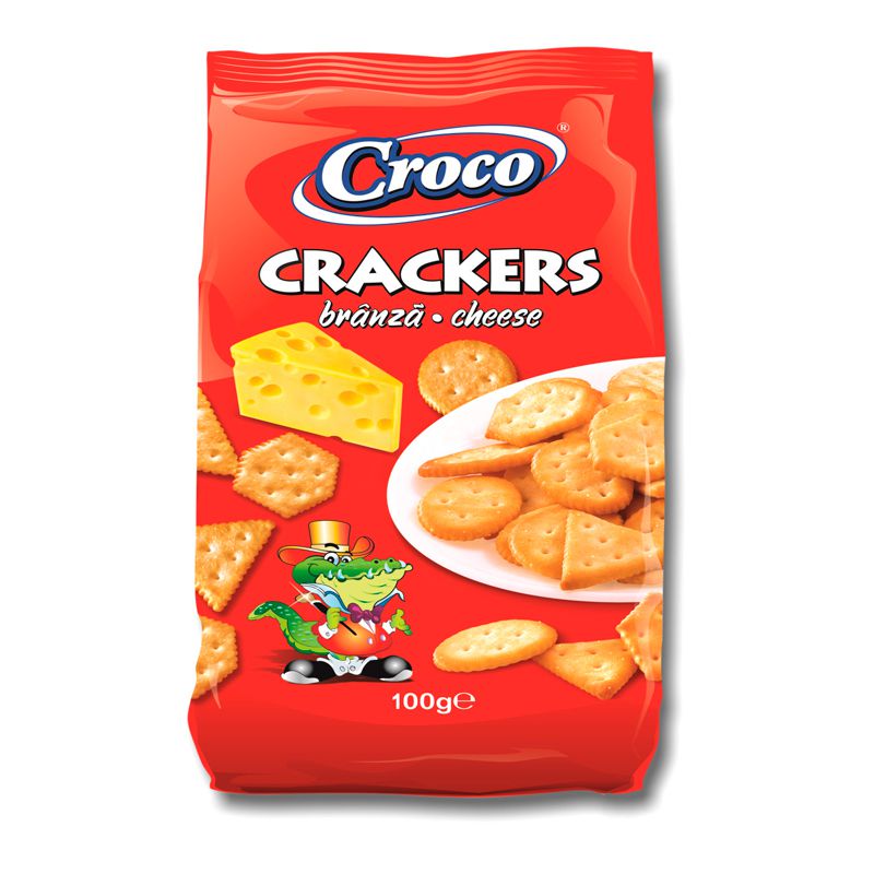 Cheese-flavored crackers 100g Croco