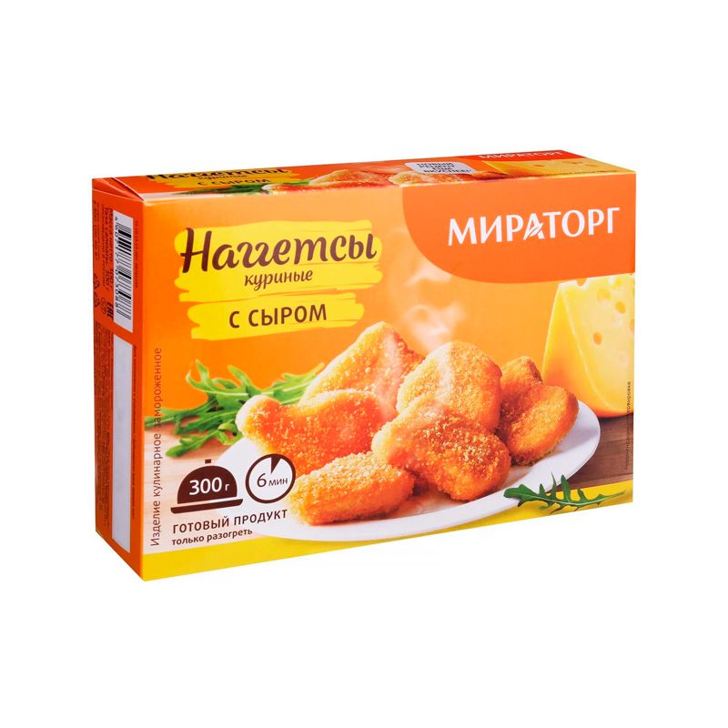 Куриные наггетсы с сыром 300г Мираторг