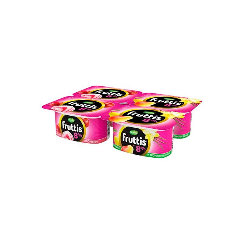 Yogurt pear cherry 8% 115g Fruttis