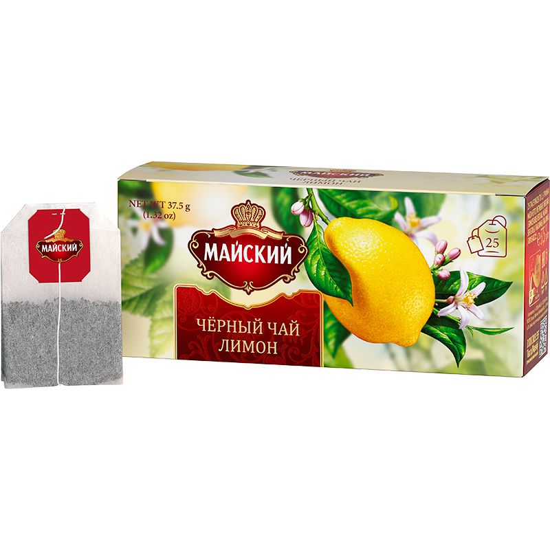 Maisky Tea (Lemon) black box (1.5g*25pcs) 37.5g.