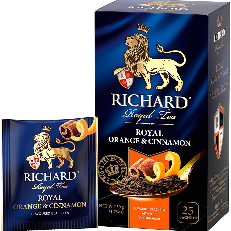 Tea Richard (Royal Orange Cinnamon) black, box (2g*25pcs) 50g.