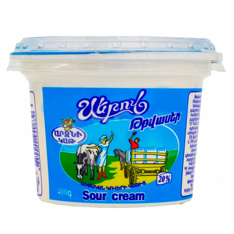 Sour cream Arzni with cream 20% 400g