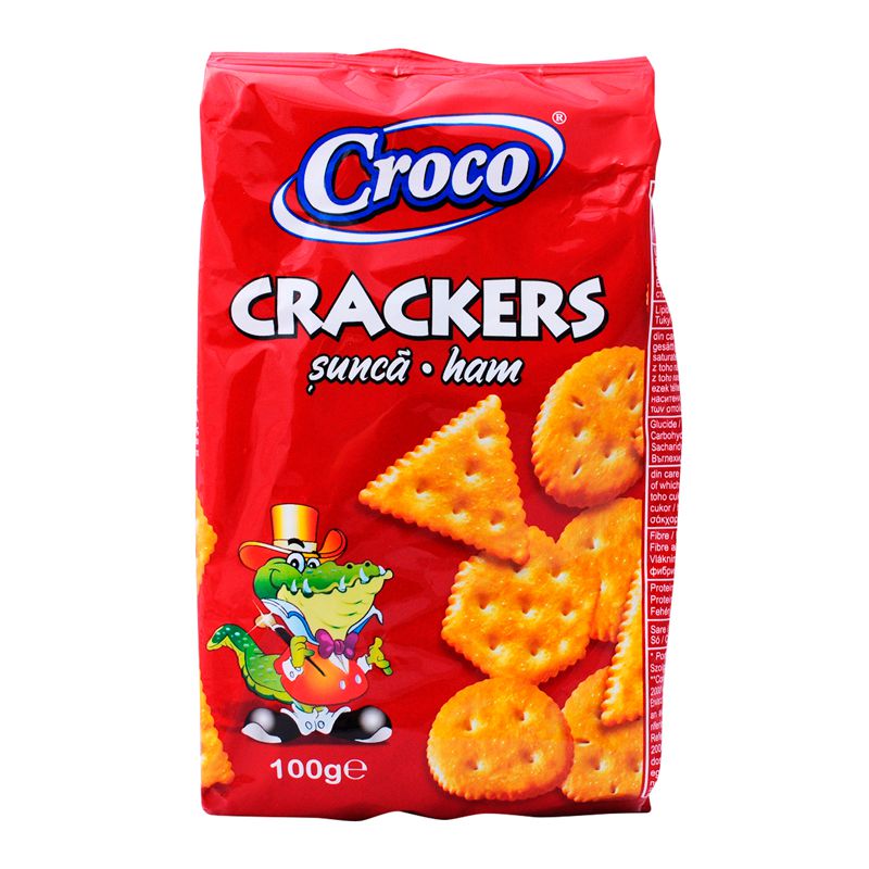 Ham-flavored crackers 100g Croco