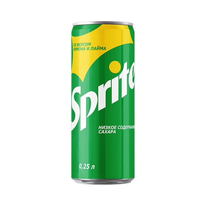 Напиток газированный "Спрайт" 0,25л Лимон лайм