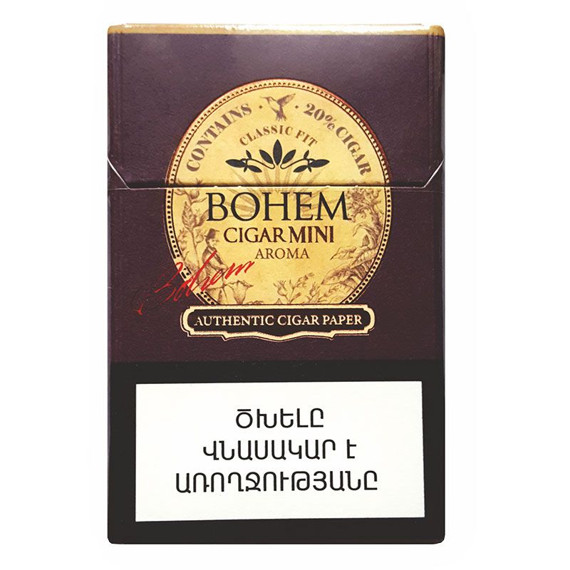 Ծխախոտ Bohem cigar mini orig.aroma