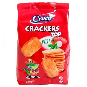 Crackers top pizza salted Croco 150g