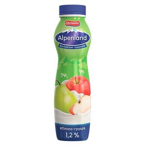 Yogurt drink pear apple 1.2% 290g Alpenland