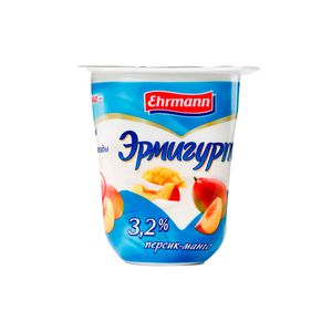 Yogurt peach-mango 3.2% 100g Ermigurt