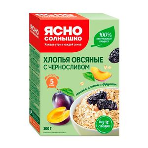 Փաթիլներ սալորով 300գ Յասնո Սոլնիշկո