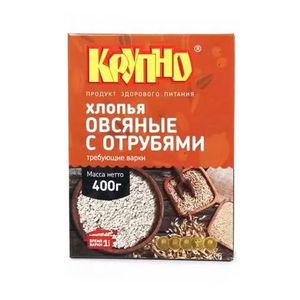 Փաթիլներ թեփով Կրուպնո 400գ