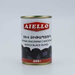 Ձիթապտուղ սև Այելլո էկո թ տ 400գր