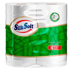 Toilet paper three-layer 4pcs Silk Soft