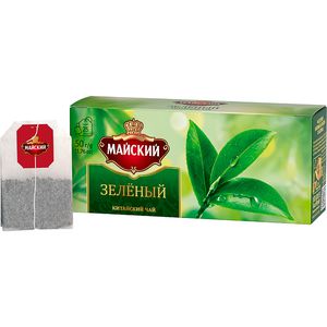 Թեյ Майский (Զելյոնիյ) կանաչ տուփ (2գր*25հատ) 50գր.