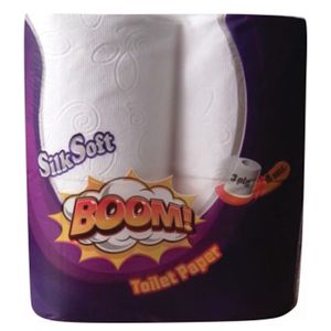 Toilet paper three-layer 4pcs Silk Soft Boom