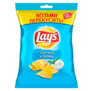 Չիպսեր թթվասեր կանաչի 50գր Լեյս