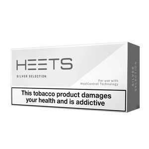 Heated tobacco sticks HEETS silver