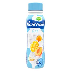 Yogurt drink with mango apricot juice 0.1% 285g Nezhni