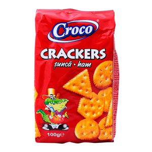 Crackers "Croco" with ham flavor 100g