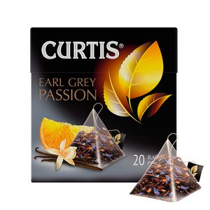 Curtis tea (Earl Gray Passion) black, box (1.7g*20pcs) 34g.