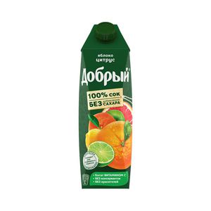 Juice "Dobriy" 1l Citrus fruits and apple