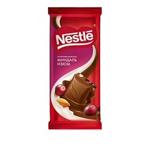 Nestle շոկոլադ չամիչ նուշ 82գր