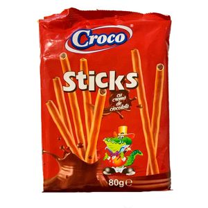 Ձողիկներ Croco Sticks շոկոլադե միջուկով 80գ