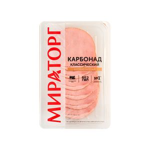 Carbonade of boiled smoked pork 100gr. Miratorg