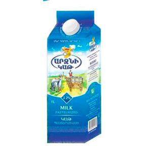 Milk pasteurized 3.2% Arzni 950g