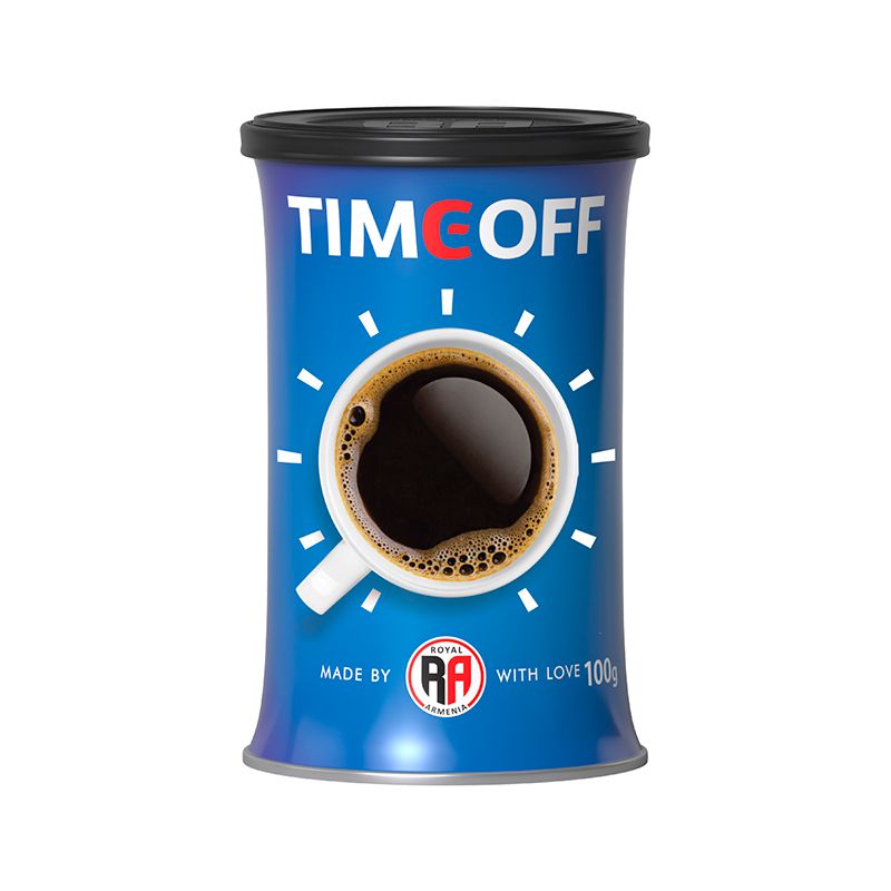 Coffee soluble RA "TimeOff" blue t/t 100g